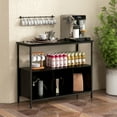 Giantex ideboard Buffet Table w/Storage & Shelves, Coffee Bar
