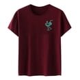 thumbnail image 4 of Trendfront Womens Tropical Vacation T Shirt Palm Tree Back Print Short Sleeve Crew Neck Beach Summer Graphic Tees, 4 of 4