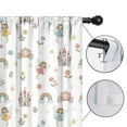 thumbnail image 4 of Blackout Kids Curtains,White Fairy Castle Pattern Childrens Insulated Curtains Set Of 2,Bedroom Essentials,Toddler Room Decor 42"x54", 4 of 5
