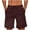 Wine, variant on Cotton Linen Shorts for Men Summer Casual Lightweight Elastic Waist Relaxed Fit Straight Leg Beach Shorts with Pockets