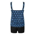 thumbnail image 4 of NIEWTR Two Piece Bathing Suits for Women Blouson Tankini Tops with Boyshorts Swimwear(Sky Blue,3XL), 4 of 5