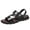 Black, variant on NOKIO Men's Fisherman Sandals Wate𝗋proof Non-S𝗅ip Casual Walking Slippers Fashion Breathable Open Toe Slides with Adjustable Slingback for Summer Hiking Driving Wear