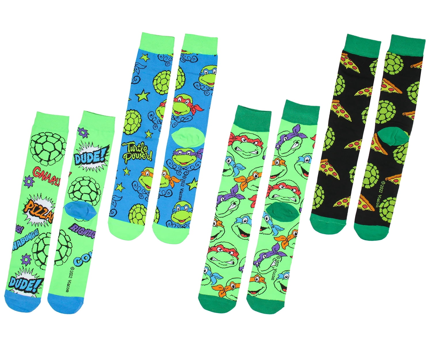 Teenage Mutant Ninja Turtles 12 Days of Socks Ankle and Crew Character Socks 12 Pair Designs Box Set