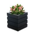 thumbnail image 1 of Mayne Inc Freeport Patio Planter, 18 by 18-Inch, Black, 1 of 5