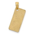 thumbnail image 4 of FJC Finejewelers 14k Yellow Gold Small Cape May License Plate Charm Female Adult, 4 of 4