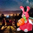 thumbnail image 2 of Enchufe de EE. UU. Sunnimix Conejito de Pascua Inflable Modelo Luminoso 120cm, 2 of 8