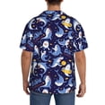 thumbnail image 3 of Fotbe Cute Shark Camisa Estampada de Manga Corta para Hombre, Casual de Verano, Estilo Playero, Sin Arrugas-Medium, 3 of 5