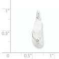 thumbnail image 3 of FJC Finejewelers Sterling Silver Flip Flop Charm, 3 of 3