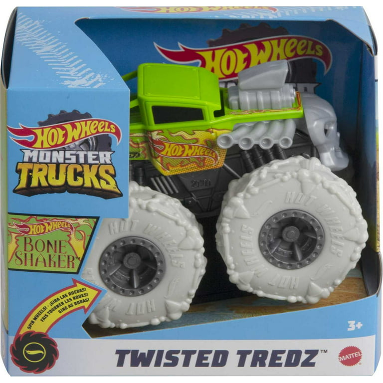 Hot Wheels Monster Trucks 1:43 Scale Bone Shaker Rev Tredz Vehicle 