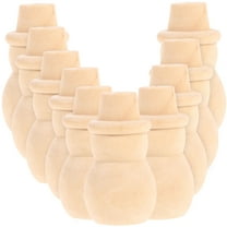 Troglfold diy wooden dolls Wooden Snowman Sculpture DIY Painting Xmas Ornament,2.01"X1.97"X1.18"