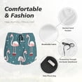 thumbnail image 4 of Balery Flamingo Pantalones cortos deportivos para mujer con forro y dos bolsillos, elásticos, para entrenamiento, gimnasio, yoga-Large, 4 of 7