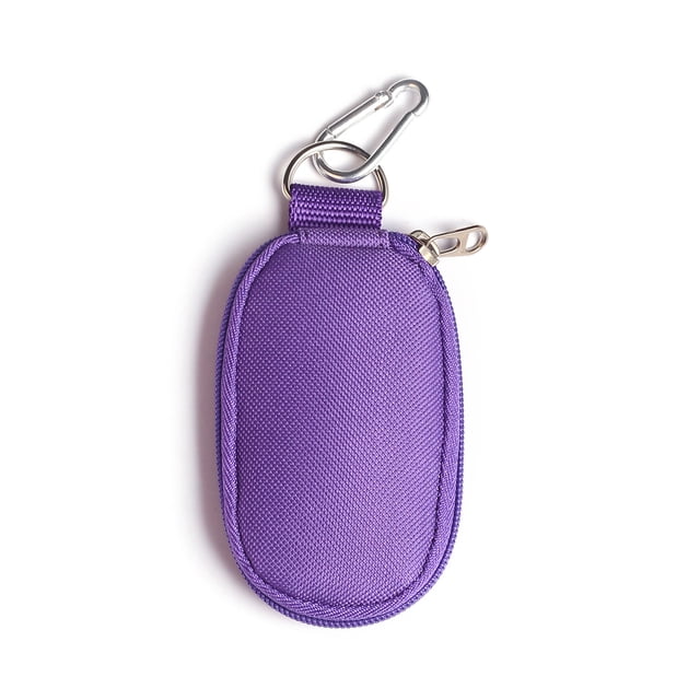 Bolsa de almacenamiento de 10 rejillas para botellas, caja de almacenamiento portátil anticaídas para viajes, llavero, bolsa con acabado
