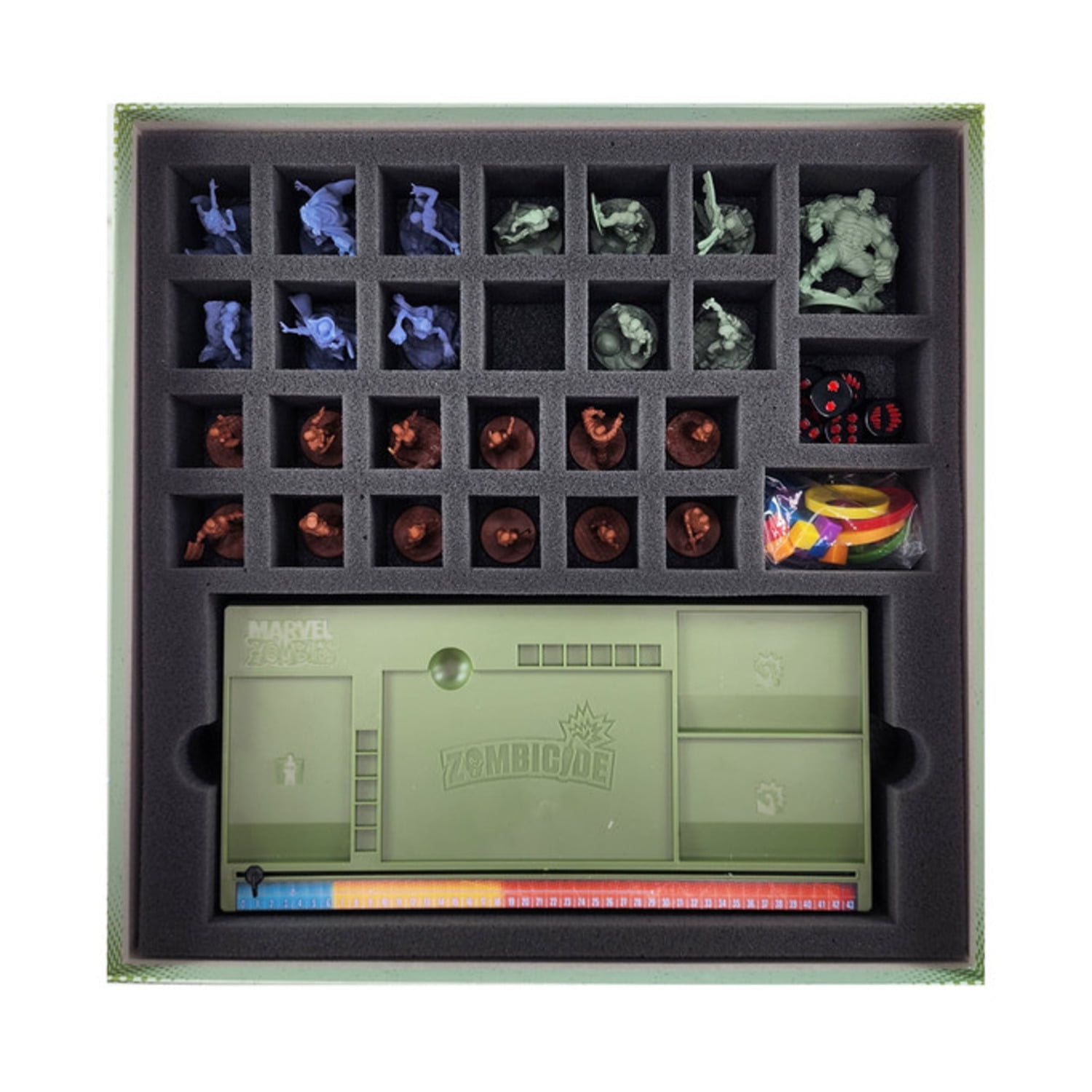 Battle Foam Marvel Zombies - A Zombicide Game Foam Tray Kit New