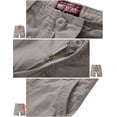 thumbnail image 3 of Matchstick Men Loose Solid Cargo Shorts with 8 Pockets, 3 of 8