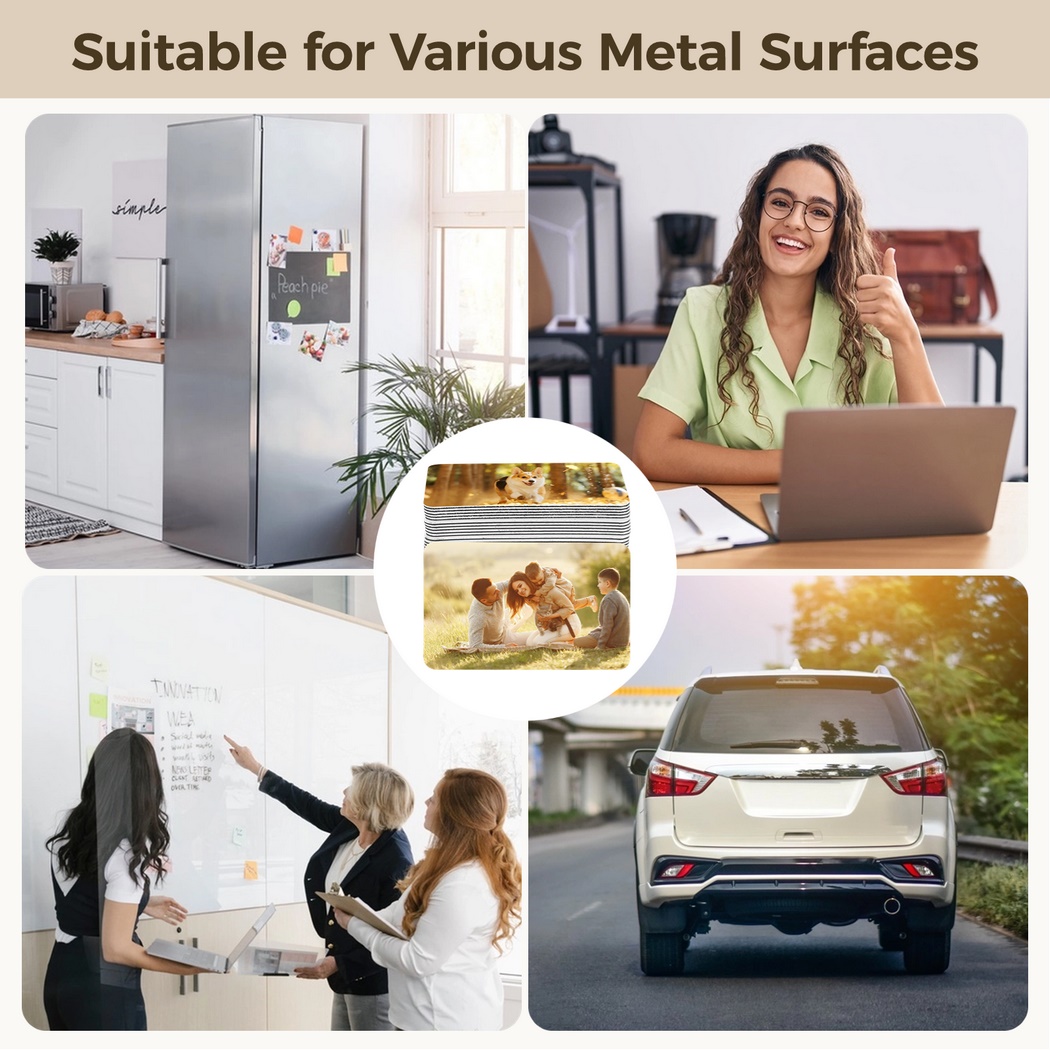 60PCS Sublimation Magnetic Blanks, Blank Magnetic Sublimation Sheets Refrigerator Sublimation Fridge Magnets, Personalized Printable Photos Refrigerator Decoration for Home Kitchen Office