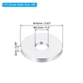 thumbnail image 2 of Uxcell 0.2" ID x 0.63" OD x 0.08" L Round Aluminum Spacer Fit for M5 Screw Bolts 10 Pack, 2 of 5