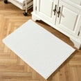 thumbnail image 5 of Subrtex Chenille Bathroom Rugs，Extra Soft and Non Slip Bath Mats，Thick Rubber Backing Washable Shower Rugs & Home Decor Accessories (White,20"*32"), 5 of 8