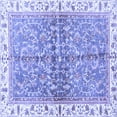 thumbnail image 1 of Ahgly Company Indoor Square Oriental Blue Traditional Area Rugs, 3' Square, 1 of 4