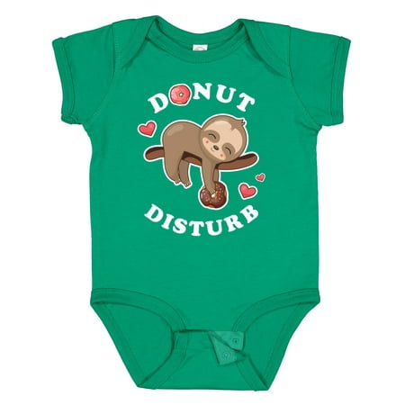 

Inktastic Donut Disturb Sloth Gift Baby Boy or Baby Girl Bodysuit
