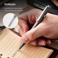 thumbnail image 4 of shiyou-Titanium Bolt Action Pen 4.72“ Retractable with Stainless Steel Pocket Clip Ballpoint Pen Compact Size Lightweight Compatible with Parker Refill, 4 of 4