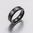 thumbnail image 2 of QUMIIRITY Anillo Inoxidable Pareja Y Negro Para De Manos, 2 of 8