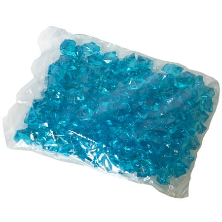 Natural Blue Turquoise Round Beads Perfect Maze Acrylic Crystal Diamond Ice Rock Table Scatter Decoration for Weddings, Parties, and Special Events (Turquoise, 2 Pound) ()