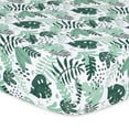 The Peanutshell Fitted Crib Sheets for Boys or Girls, 4 Pack Set, Green