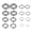 Steel, variant on 1 PCS Stainless Steel Ear Nose Piercing Lip Bar Hoop Tragus Rings Body Jewelry-Gold-10.0*16+12