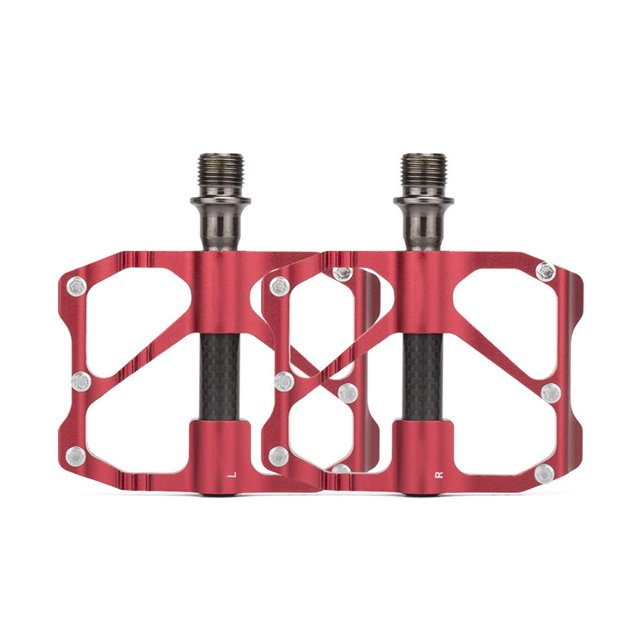 Naiovety 1 par de pedales de bicicleta de carretera, pedales de aleación de aluminio, reposapiés, piezas de repuesto, accesorios para pie de ciclismo Ciclismo Rojo Naiovety OD021823-02
