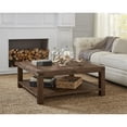 thumbnail image 2 of Modus Meadow Solid Wood Square Coffee Table in Brick Brown, 2 of 6
