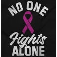 thumbnail image 2 of Breast Cancer No One Fights Alone Zip Hoodie Sweatshirt Women Brisco Brands S, 2 of 6