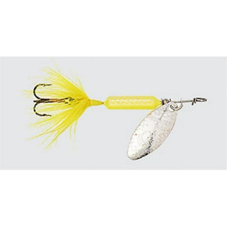 UPC: 0042965513485 | Yakima 206-HSYL Rooster Tail 1/16oz Hammered Yellow Fishing Lure