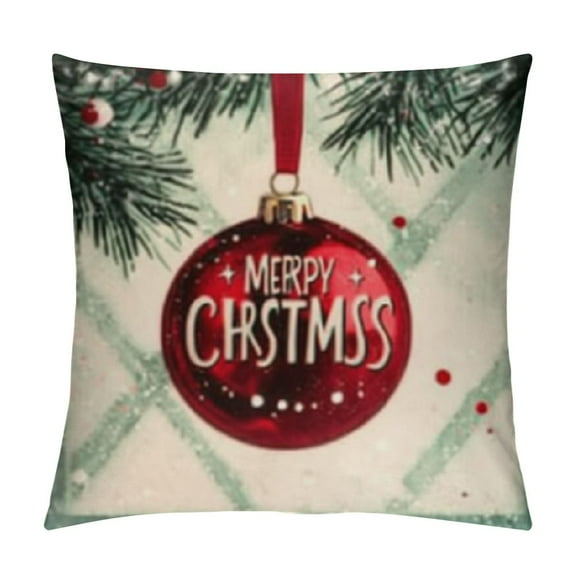Patifu Merry Christmas Nutcracker Decorative Throw Pillow Covers  Set  Red Green Xmas Deer Bear Cushion Case Decor, Holly Jolly Plaid Holiday Home Decoration for Sofa Couch 12x12in