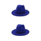 thumbnail image 1 of Guardurnaity Sombrero con hebilla de cinturón Gorros elegantes grandes Lana cálida Mujeres Hombres Boda Azul oscuro 58cm 2piezas, 1 of 6