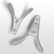 thumbnail image 2 of 6pcs Double Prong Coat Hooks - Wall Mounted Hooks with Minimalist Design, Solid Zinc Alloy, 2 of 3