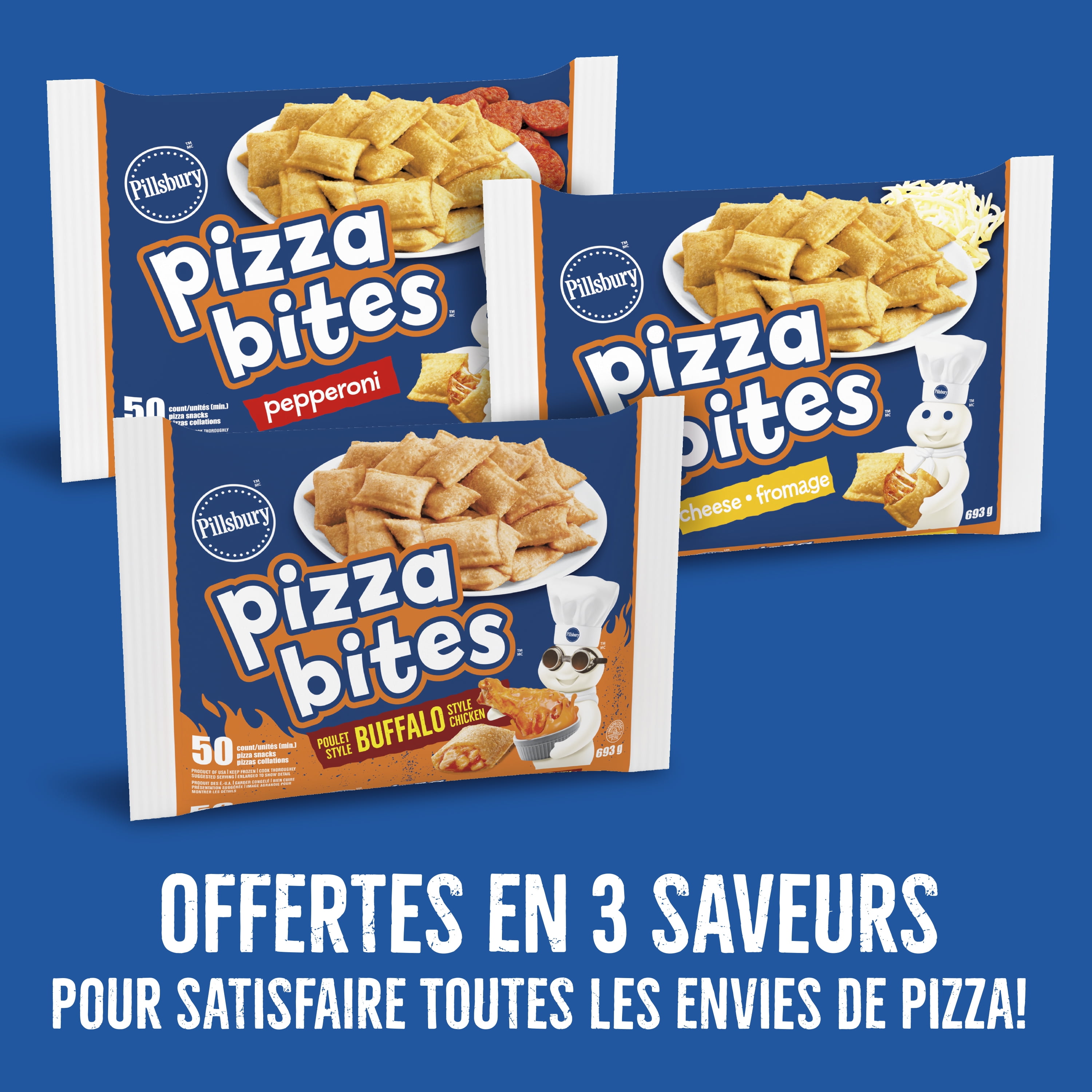 Pillsbury Pizza Bites Cheese, 693 g