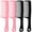 Black & Pink, variant on 6 Packs Hair Rat Tail Combs Parting Rattail Combs Carbon Fiber Heat Resistant Teasing Combs with Stainless Steel Pintail for Women,Girls