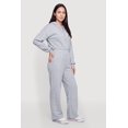 thumbnail image 2 of Women's Fleece Half Zip Hooded Jumpsuit, 2 of 3