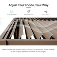 thumbnail image 3 of Domi Outdoor Living 10' x 12'Aluminum Louvered Pergola w/Adjustable Roof Louvers, Full Aluminum Frame & Built-In Gutter System for Deck, Garden, or Backyard, Brown, 3 of 7