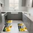 thumbnail image 4 of Cartoon Flower Print Kitchen Rug Cartoon Fish Mat for Living Room Durable Polyester Washable Cushioned Floor Covering Non- Decorative Home Decorative Accessory 2PCS, 4 of 6