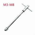 thumbnail image 5 of Long Adjustable T-Handle Ratchet Wrench with 5 M3-M8 3mm-8mm Thread, 5 of 6
