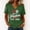 Green, variant on Textilo Womens Patriotic T Shirts Short Sleeve V Neck Shirt American Flag Design Tshirts 1776–2026 Patriotic Independence Day Tee Tops,Khaki 3XL