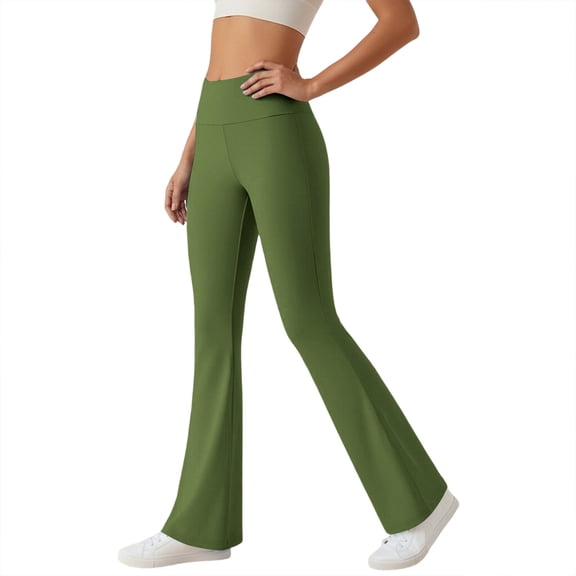 Hurxie Buttery Soft Leggings for Women High Waisted Tummy Control No See Through Workout Yoga Cycling Tights Pants Army Green XL