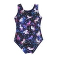 thumbnail image 4 of YONGHS Kids Girls One-Piece Leopard Printed Leotard Ballet Dance Gymnastics Bodysuit, 4 of 7
