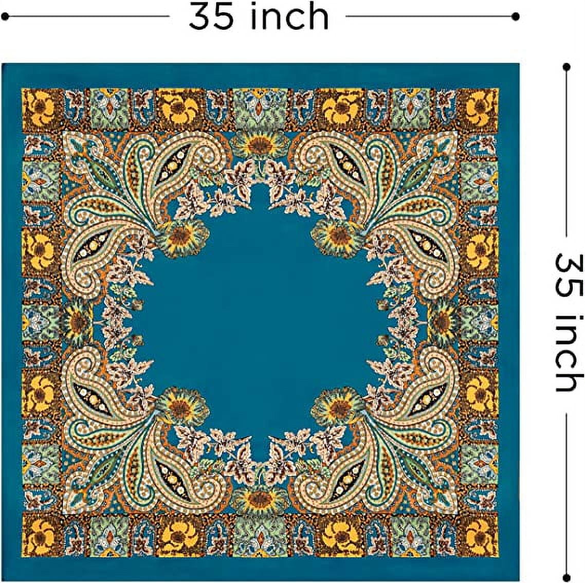 35'' Satin Fashion Wrap Scarves for Women, 4PCS Large Square