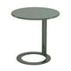 thumbnail image 5 of Mesita auxiliar pequeña, moderna, minimalista, de metal con base, pequeña mesa de pedestal decorativa. Azul, 5 of 9