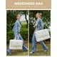 thumbnail image 2 of Bolsa de viaje LOVEVOOK grande para mujer, diseño de fin de semana, color beige, 2 of 9