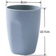 thumbnail image 2 of Vaso para cepillo de dientes de 400 ml, diseño simple, vaso para enjuague bucal para baño, portavasos de plástico, vaso de plástico, botella de agua, azul (8x10,7 cm), 2 of 5