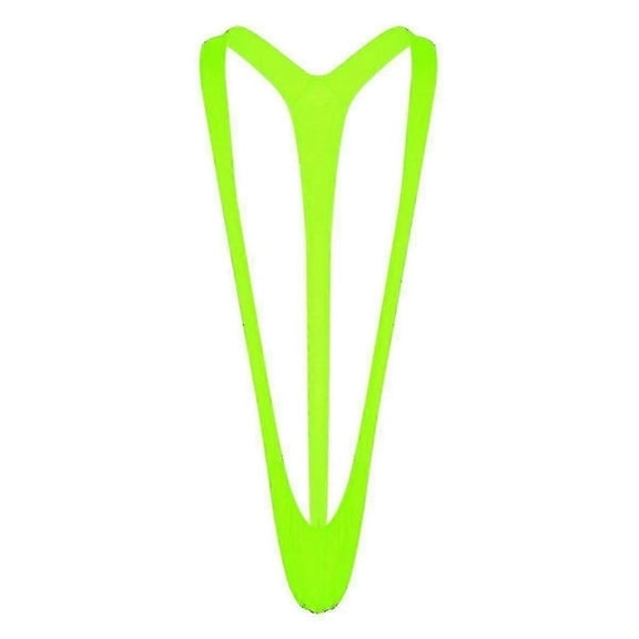 Stretchy Men Swimsuit with Fluorescent Design Sexy One-Piece Suit