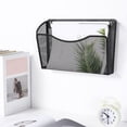 thumbnail image 3 of Clearance Wall Mount File Hanging Organizer,1 Pocket Metal Mesh Home Folder Binder Holder Magazine Mail Sorter Rack Buy 2 get 10% off, 3 of 4